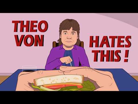 Hilarious animated clip of Theo Von's slow eaters moment from JRE.