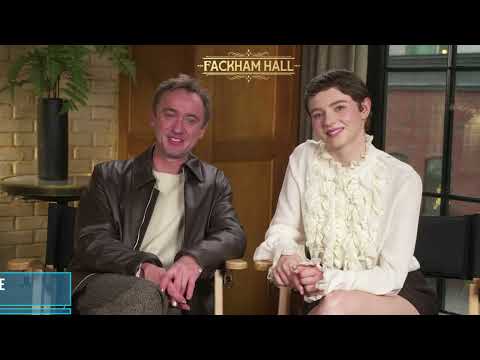 Tom Felton discusses his role in the 2025 slapstick comedy Fackham Hall, demonstrating his satirical humor and ability to engage in lighthearted yet provocative content suitable for the show's style.
