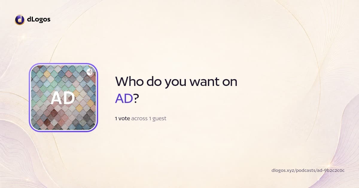 Podcast card: AD on dLogos