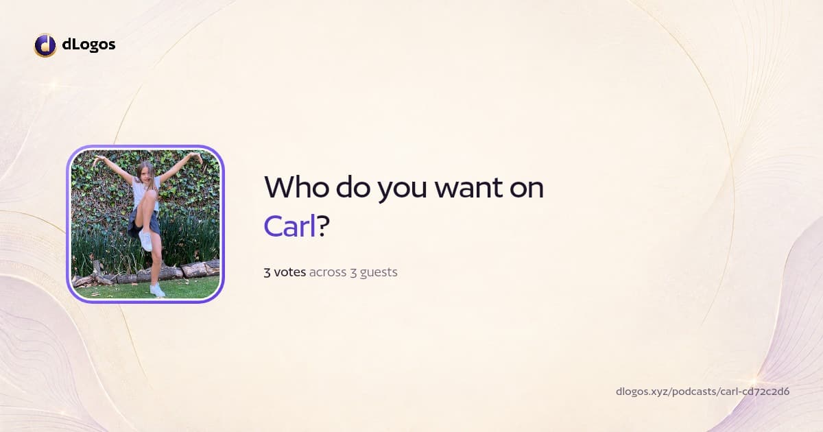 Podcast card: Carl on dLogos