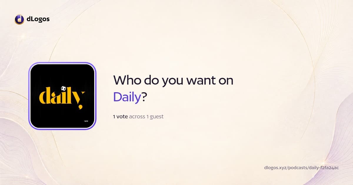 Podcast card: Daily on dLogos