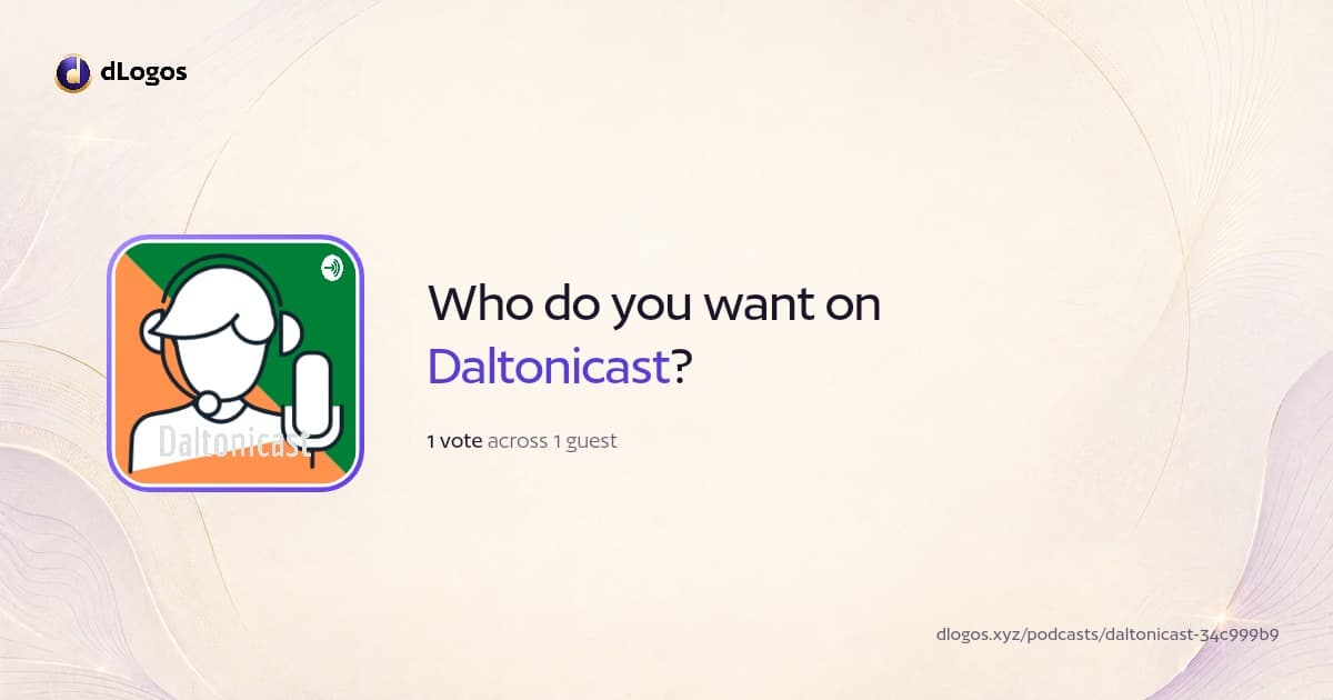 Podcast card: Daltonicast on dLogos