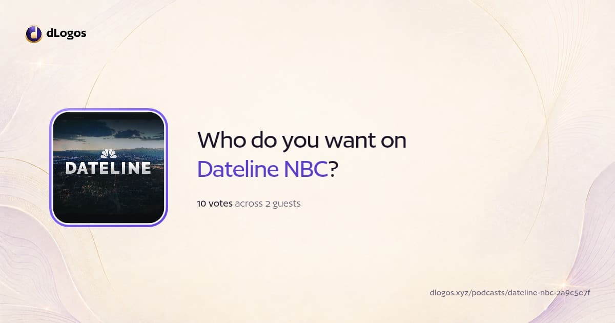 Podcast card: Dateline NBC on dLogos
