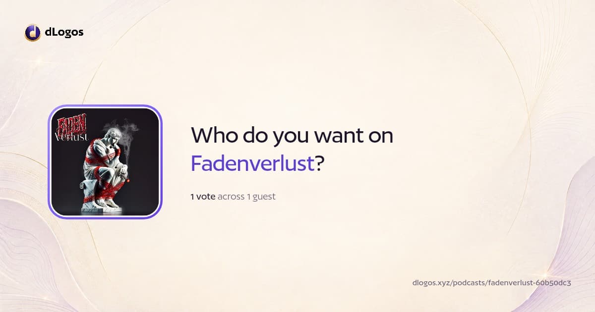 Podcast card: Fadenverlust on dLogos