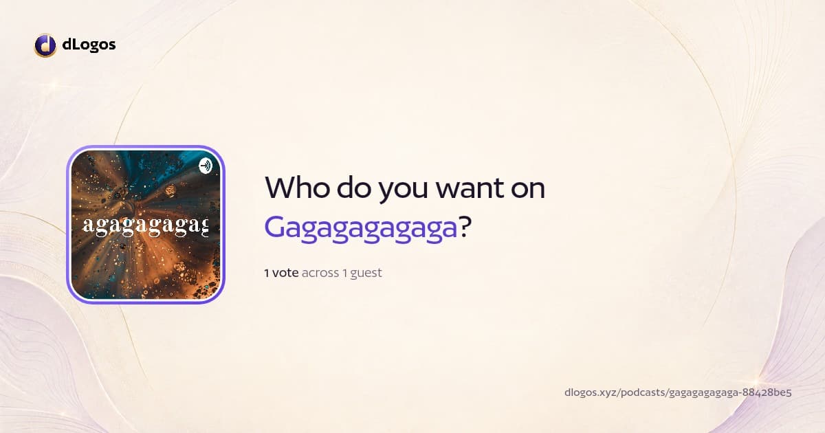 Podcast card: Gagagagagaga on dLogos