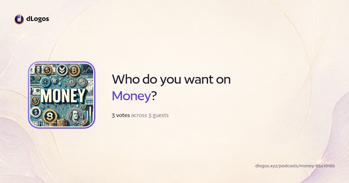 Podcast card: Money on dLogos