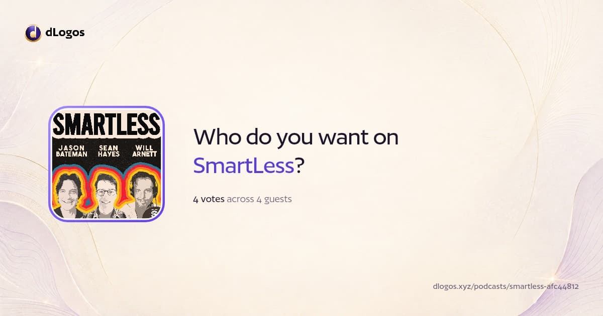 Podcast card: SmartLess on dLogos