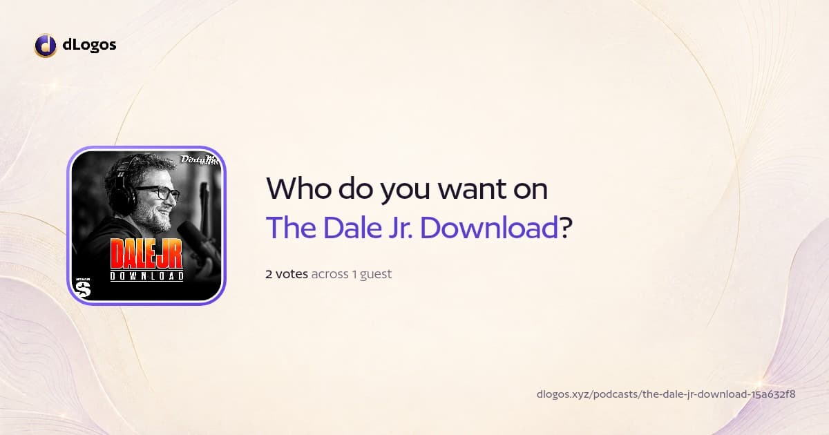 Podcast card: The Dale Jr. Download on dLogos