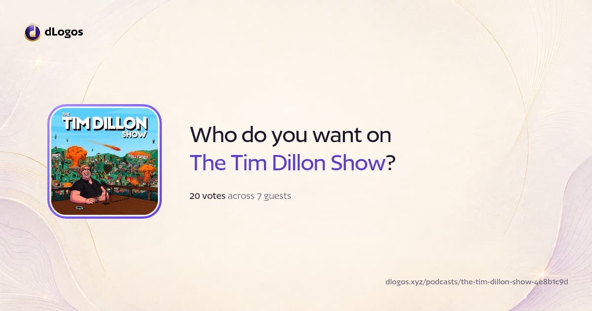 Podcast card: The Tim Dillon Show on dLogos