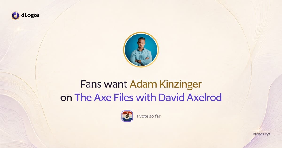 Speaker card: Adam Kinzinger on dLogos