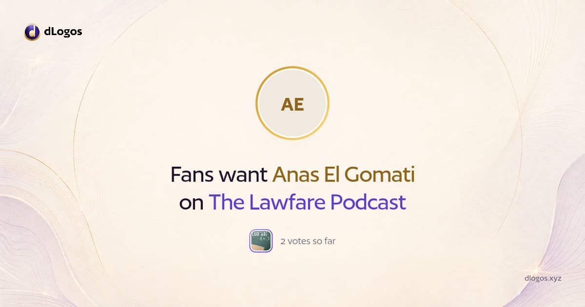 Speaker card: Anas El Gomati on dLogos