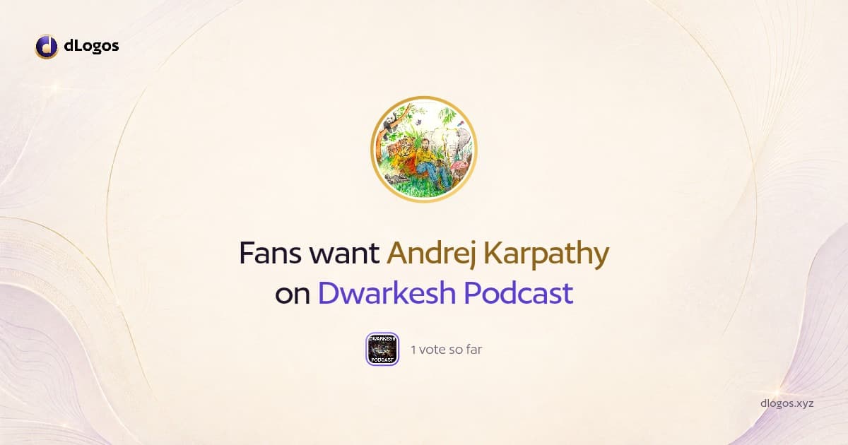 Speaker card: Andrej Karpathy on dLogos