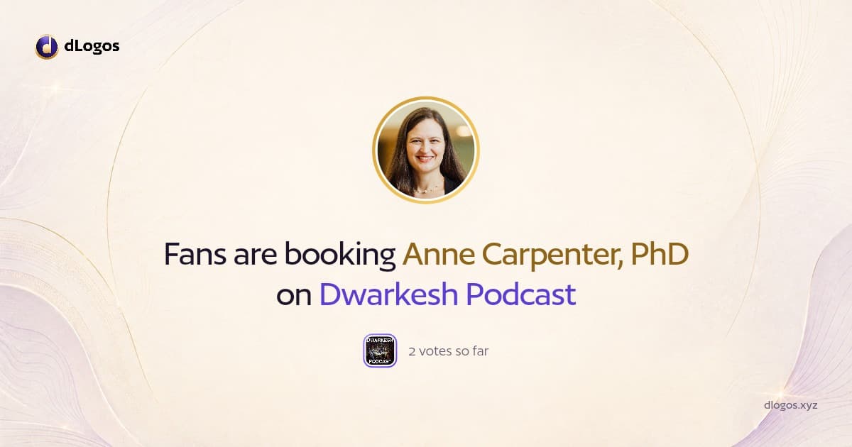 Speaker card: Anne Carpenter, PhD on dLogos