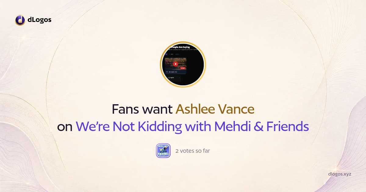 Speaker card: Ashlee Vance on dLogos