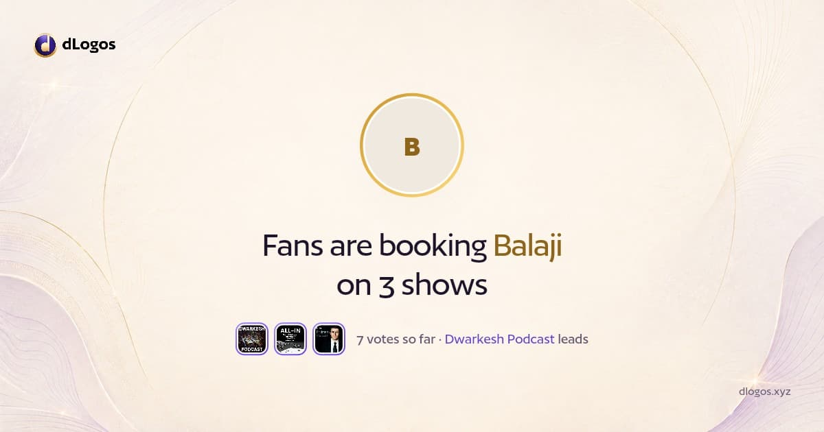 Speaker card: Balaji on dLogos