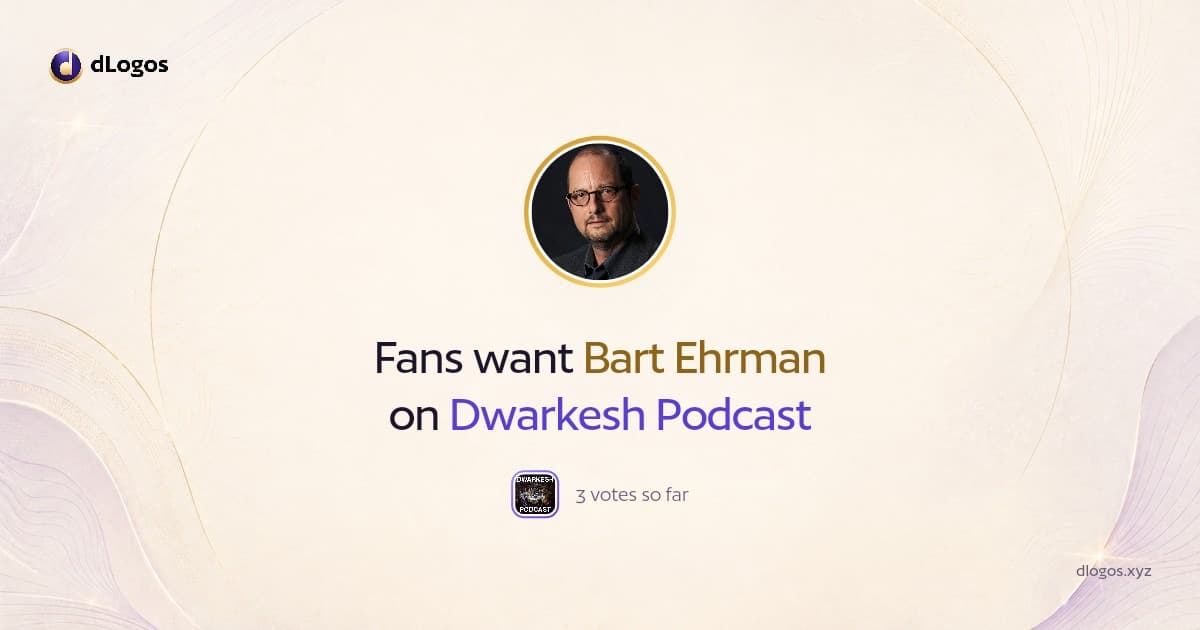 Speaker card: Bart Ehrman on dLogos