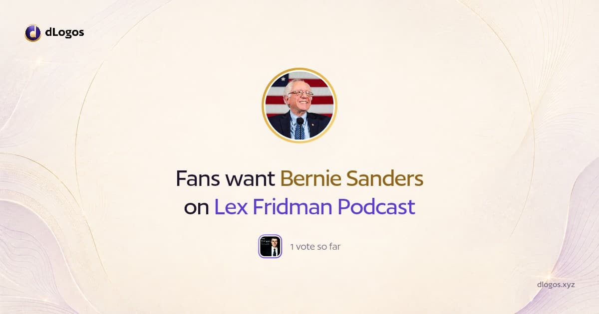 Speaker card: Bernie Sanders on dLogos