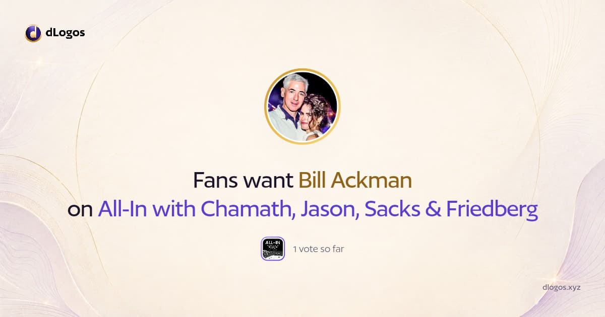 Speaker card: Bill Ackman on dLogos