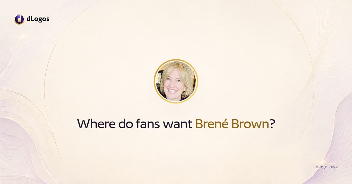 Speaker card: Brené Brown on dLogos