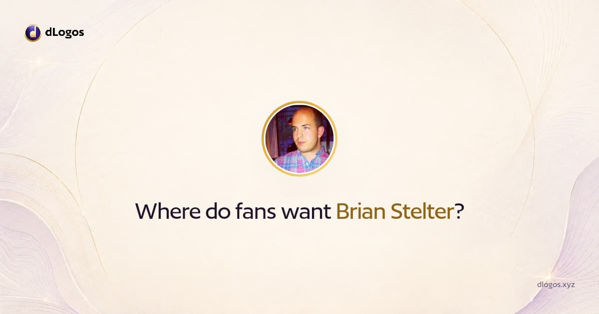Speaker card: Brian Stelter on dLogos
