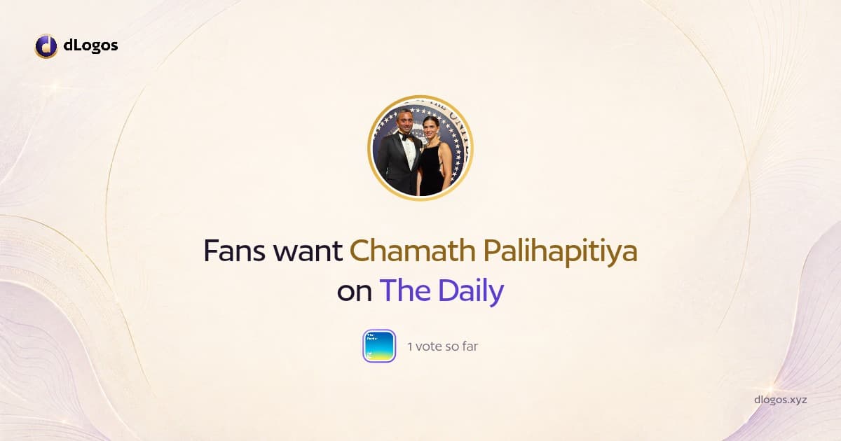 Speaker card: Chamath Palihapitiya on dLogos