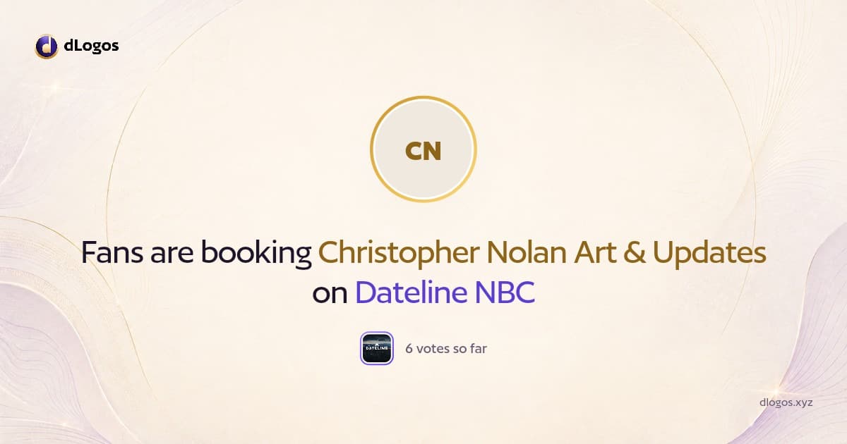 Speaker card: Christopher Nolan Art & Updates on dLogos