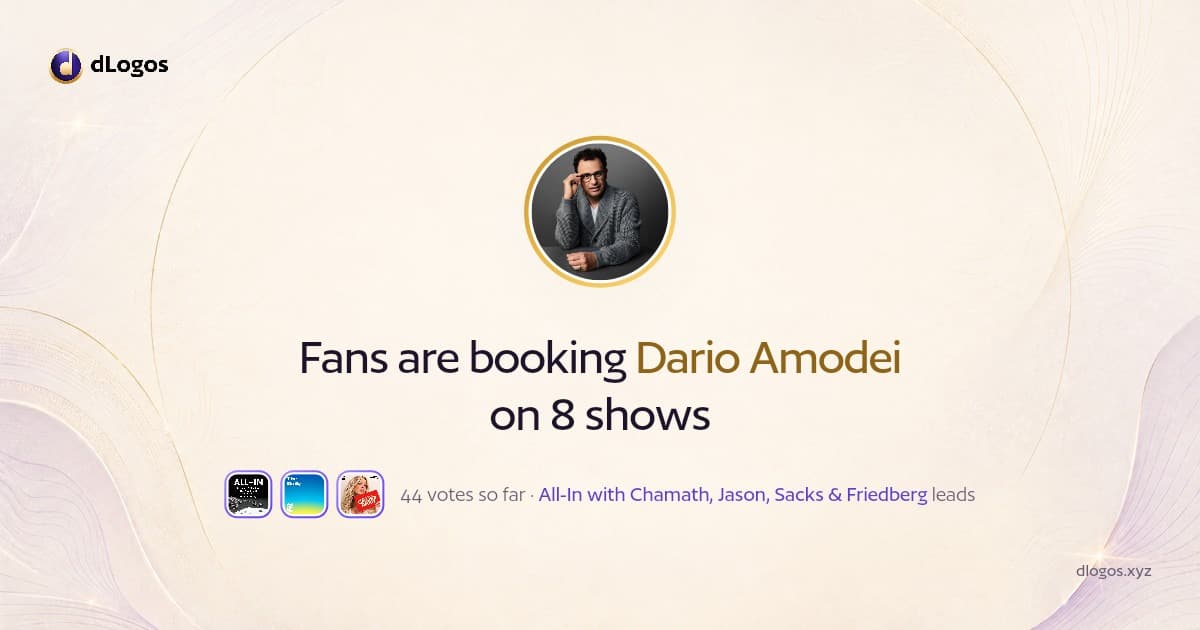 Speaker card: Dario Amodei on dLogos