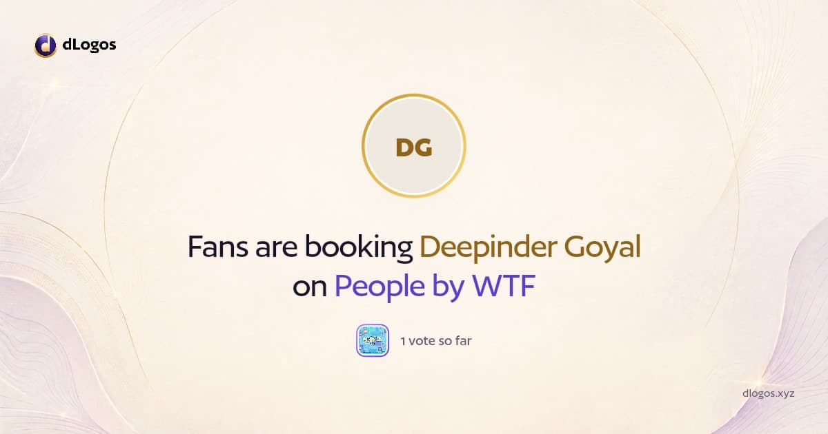 Speaker card: Deepinder Goyal on dLogos