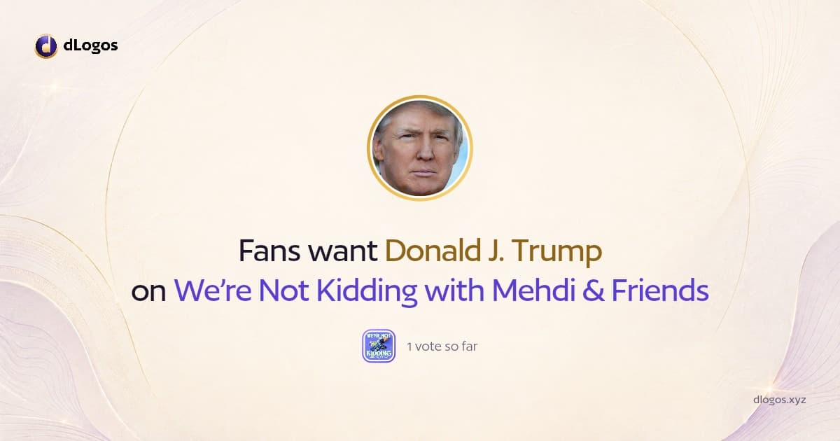 Speaker card: Donald J. Trump on dLogos