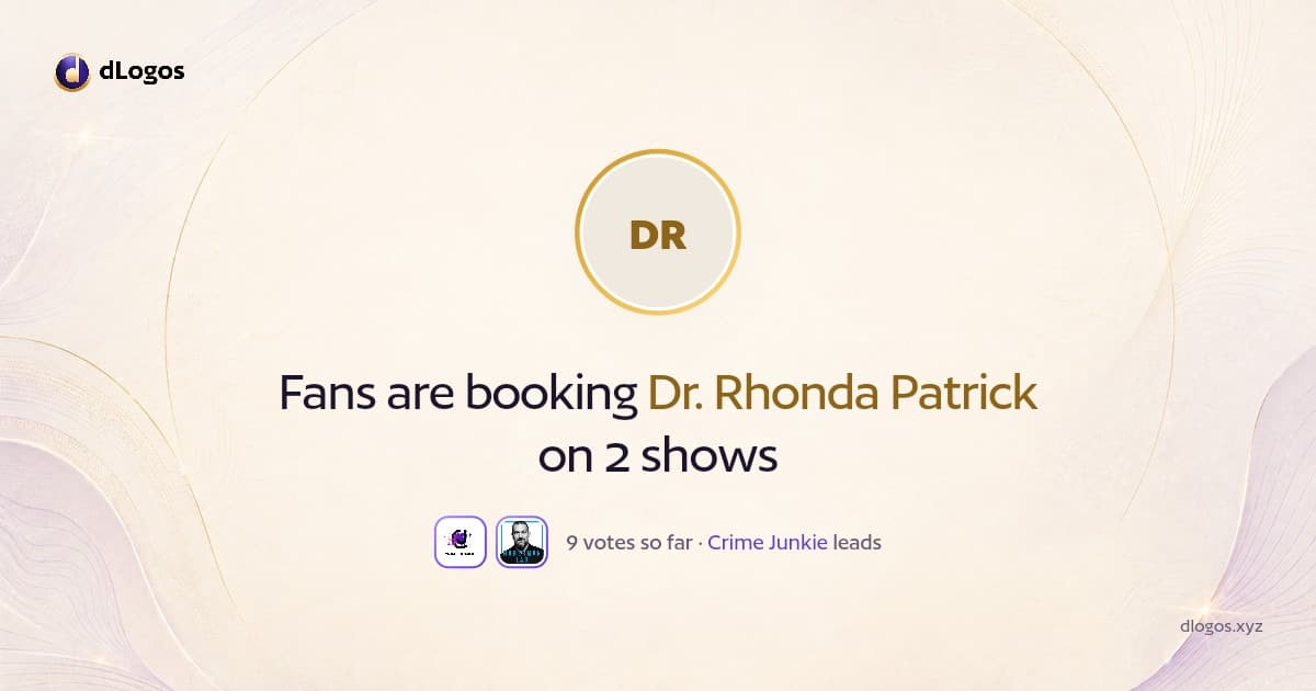 Speaker card: Dr. Rhonda Patrick on dLogos
