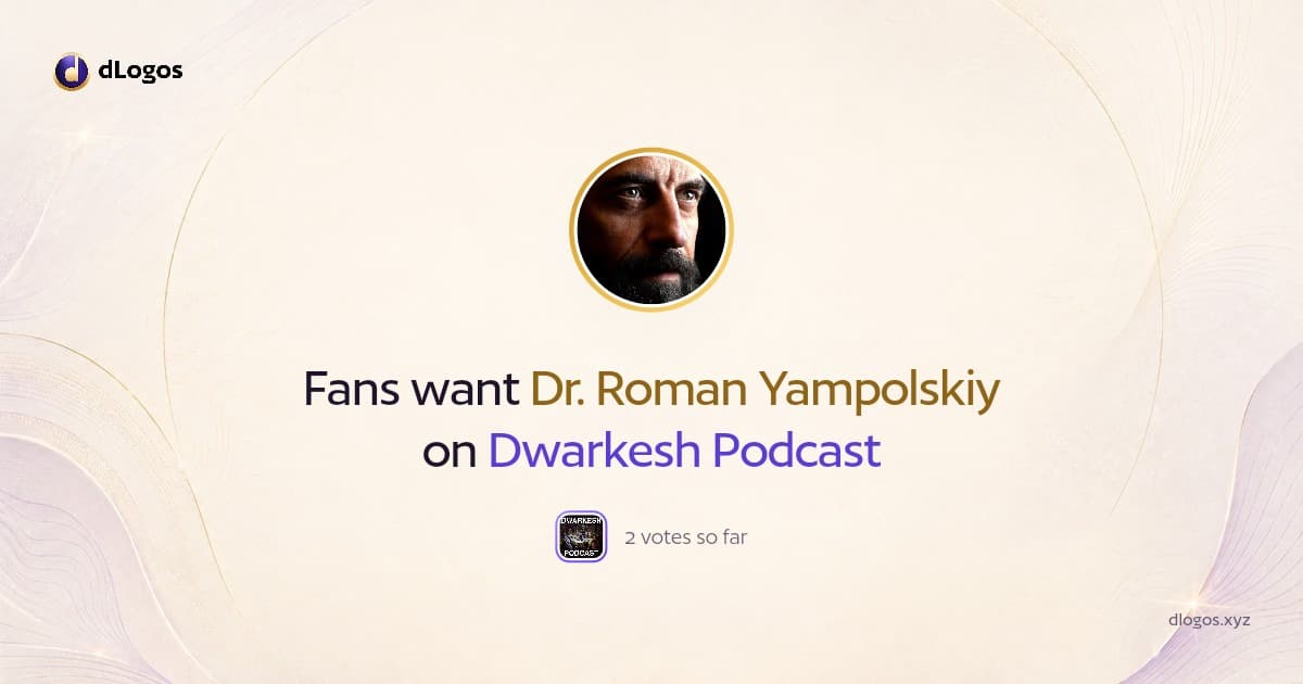 Speaker card: Dr. Roman Yampolskiy on dLogos