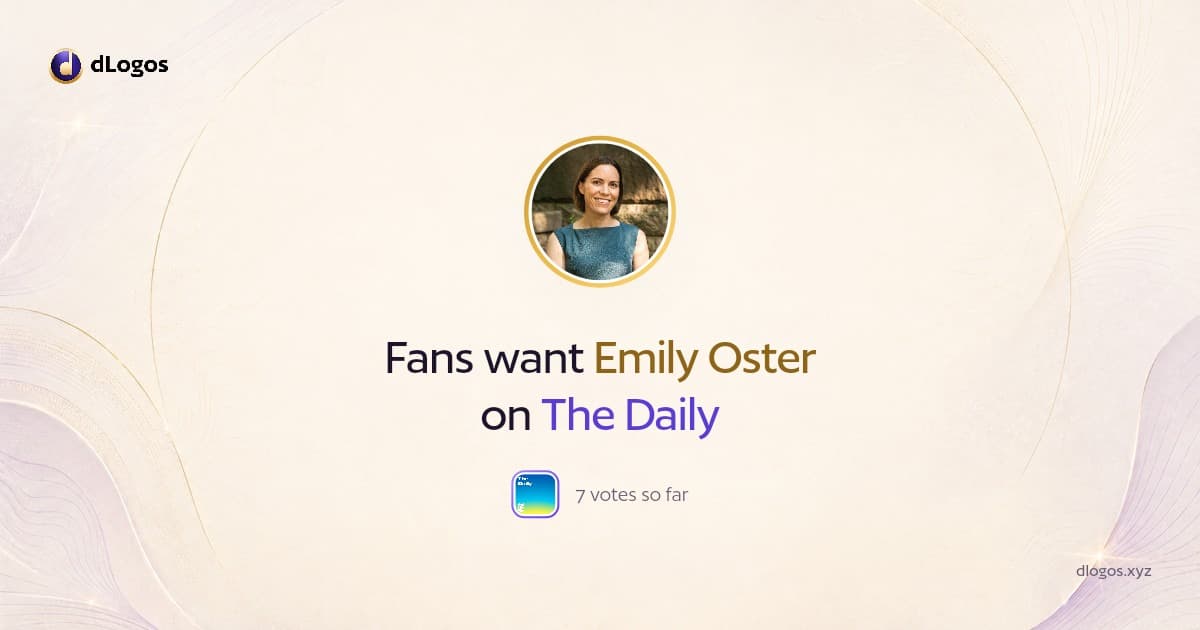 Speaker card: Emily Oster on dLogos