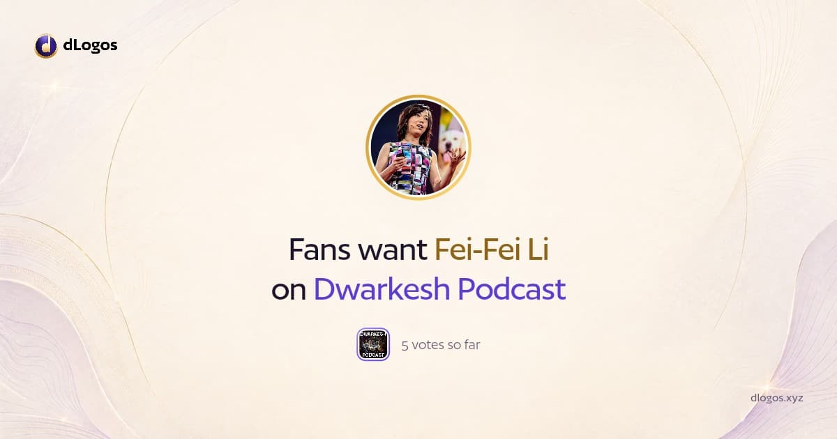 Speaker card: Fei-Fei Li on dLogos