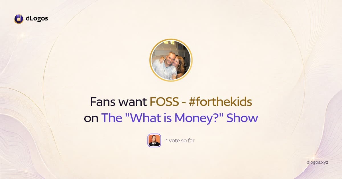 Speaker card: FOSS - #forthekids on dLogos