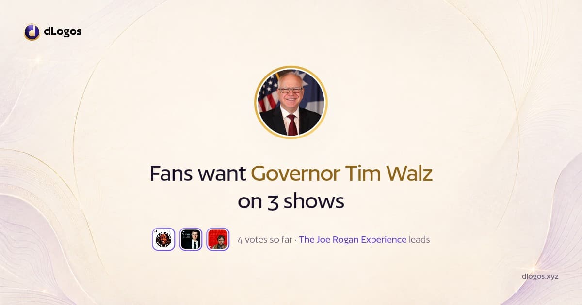 Speaker card: Governor Tim Walz on dLogos