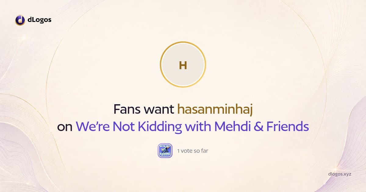 Speaker card: hasanminhaj on dLogos