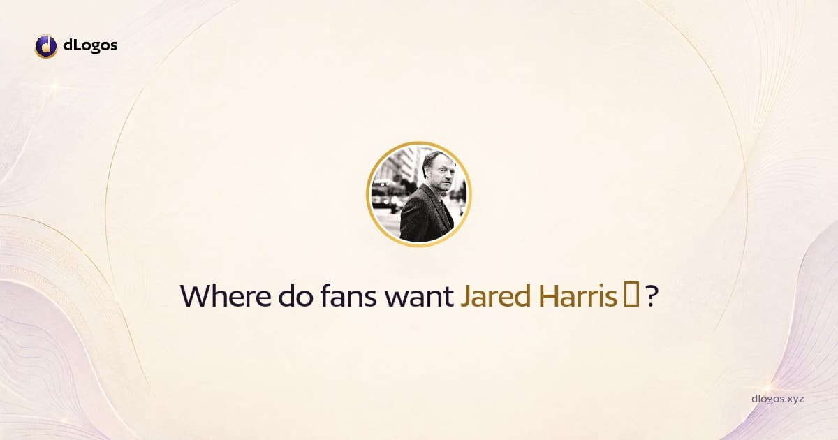 Speaker card: Jared Harris🎭 on dLogos