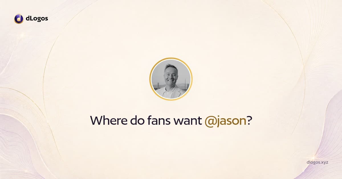 Speaker card: @jason on dLogos