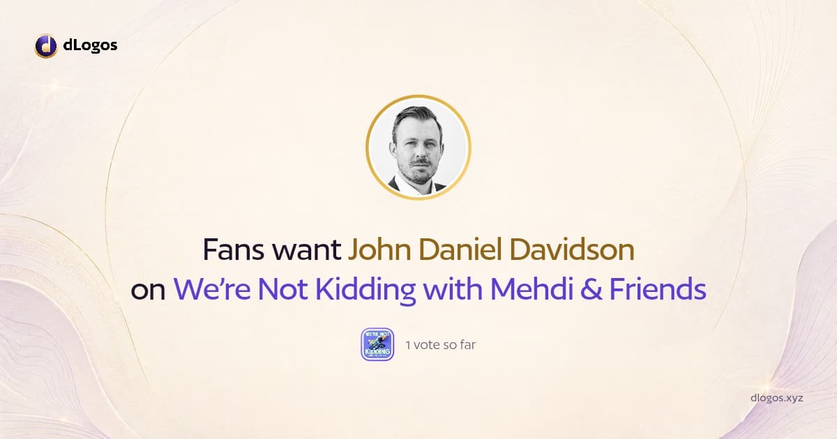 Speaker card: John Daniel Davidson on dLogos