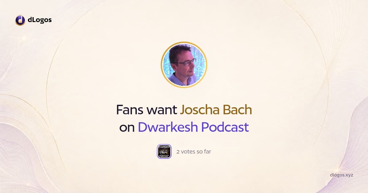 Speaker card: Joscha Bach on dLogos