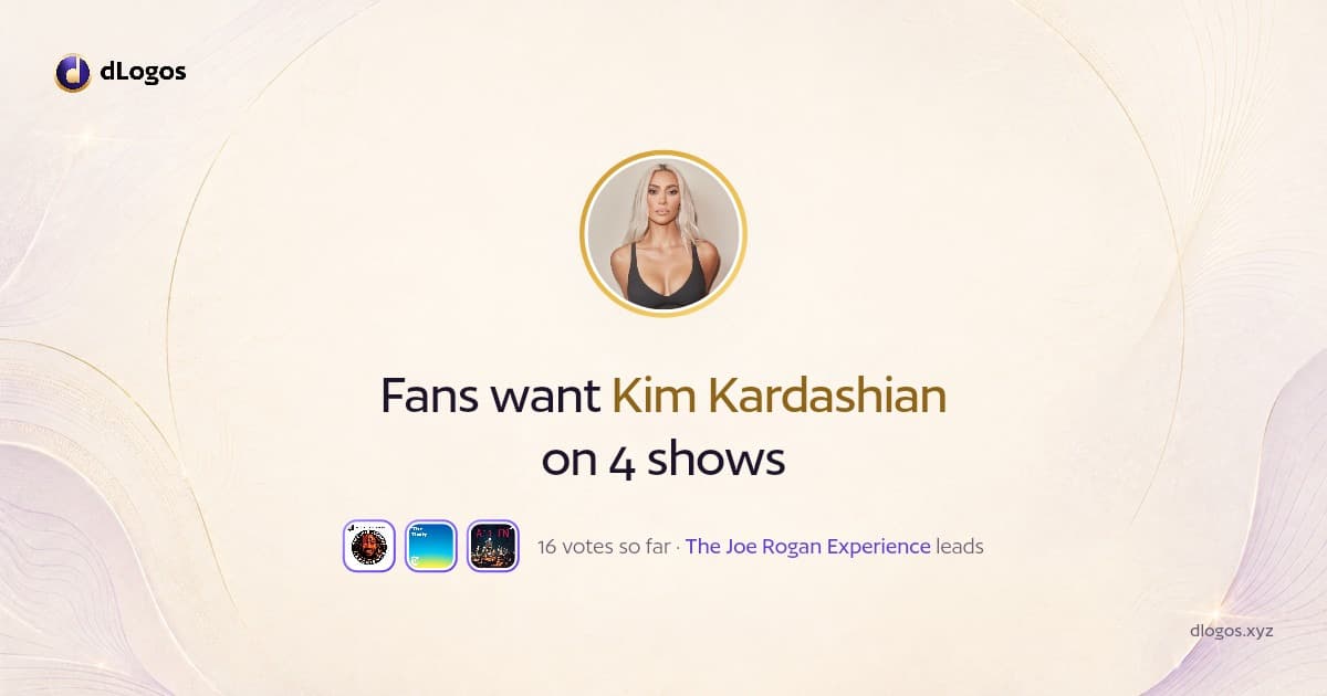 Speaker card: Kim Kardashian on dLogos
