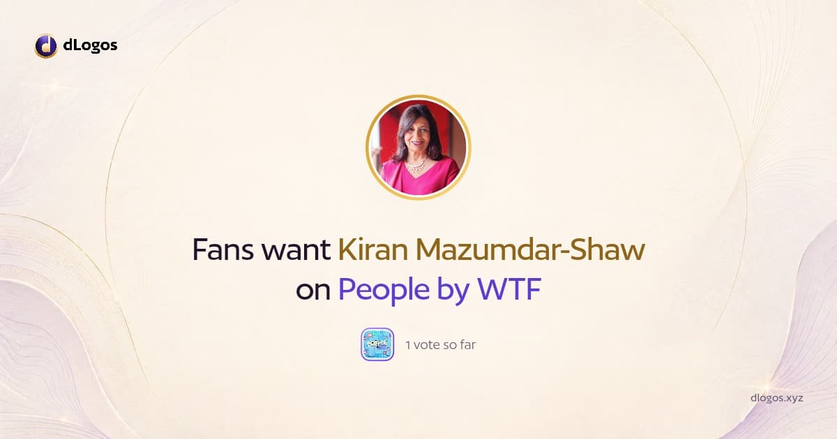 Speaker card: Kiran Mazumdar-Shaw on dLogos