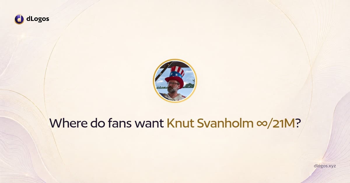 Speaker card: Knut Svanholm ∞/21M on dLogos