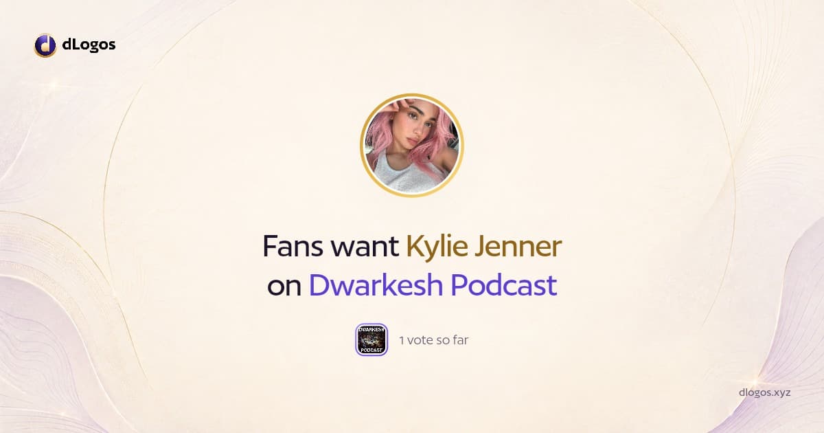 Speaker card: Kylie Jenner on dLogos