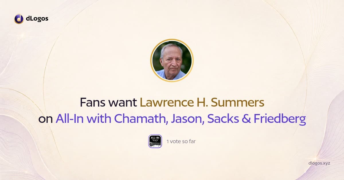 Speaker card: Lawrence H. Summers on dLogos