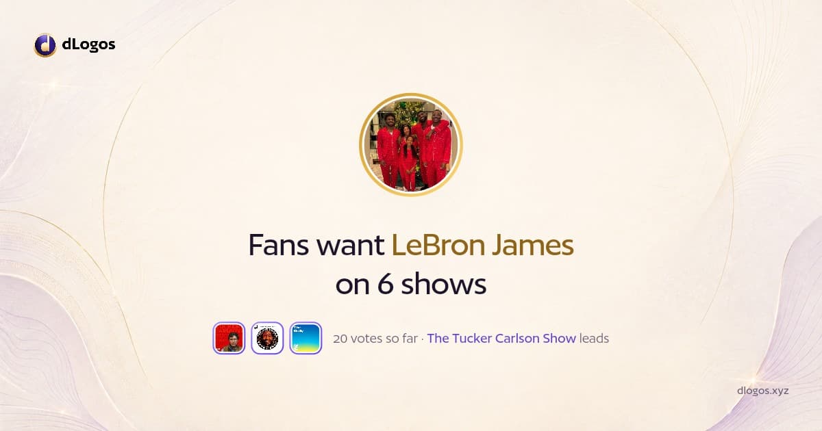 Speaker card: LeBron James on dLogos