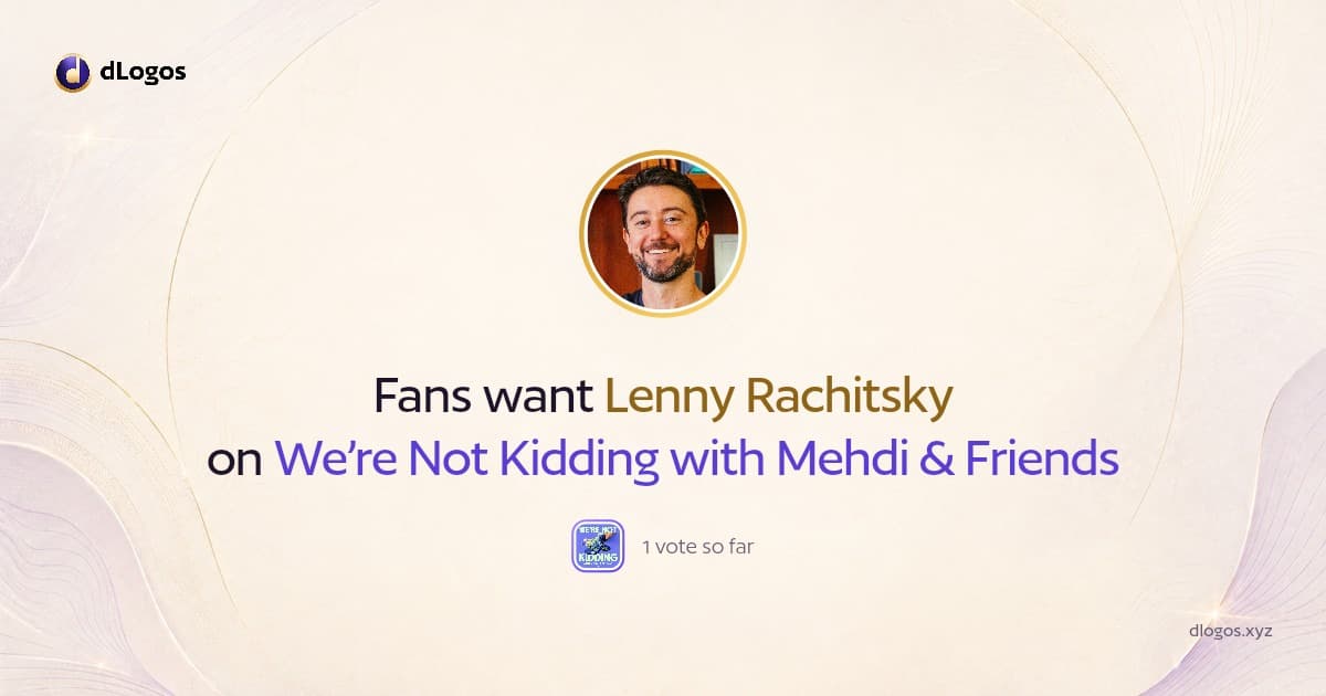 Speaker card: Lenny Rachitsky on dLogos
