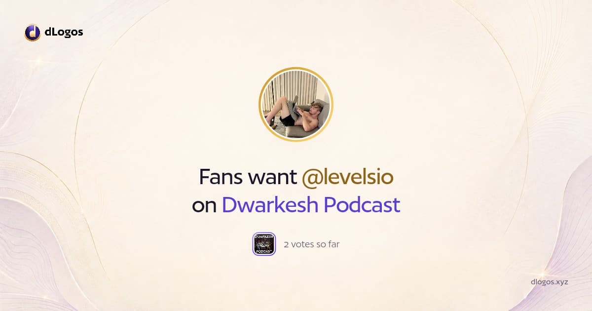 Speaker card: @levelsio on dLogos