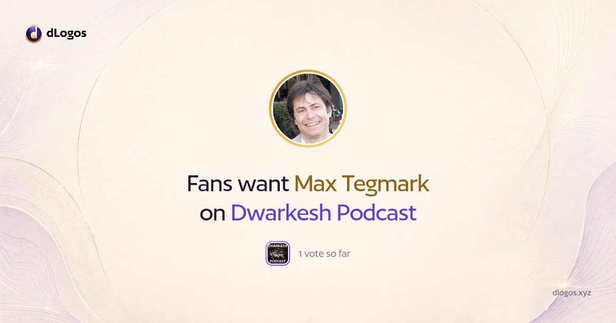 Speaker card: Max Tegmark on dLogos
