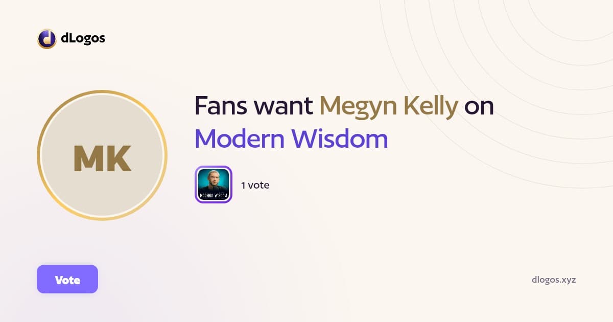 Speaker card: Megyn Kelly on dLogos